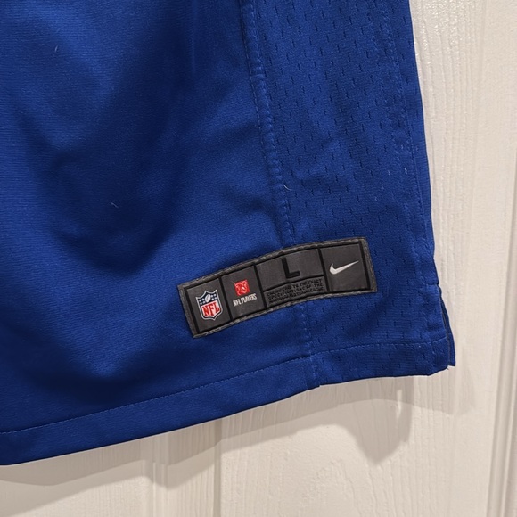 NFL NIKE NEW YORK GIANTS VICTOR CRUZ BLUE BOYS JERSEY SIZE LARGE - Picture 3 of 5